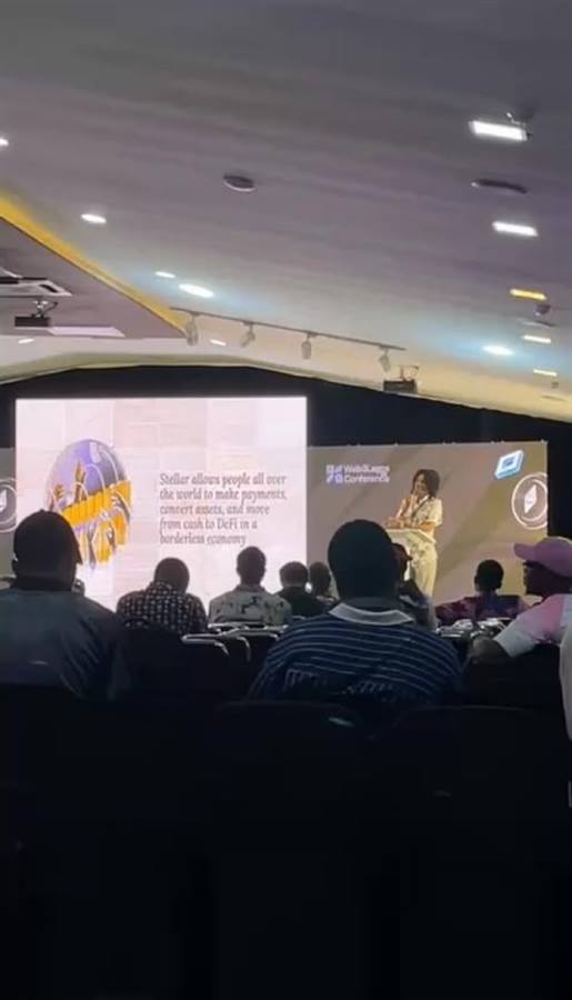 Speaking to developers at a conference